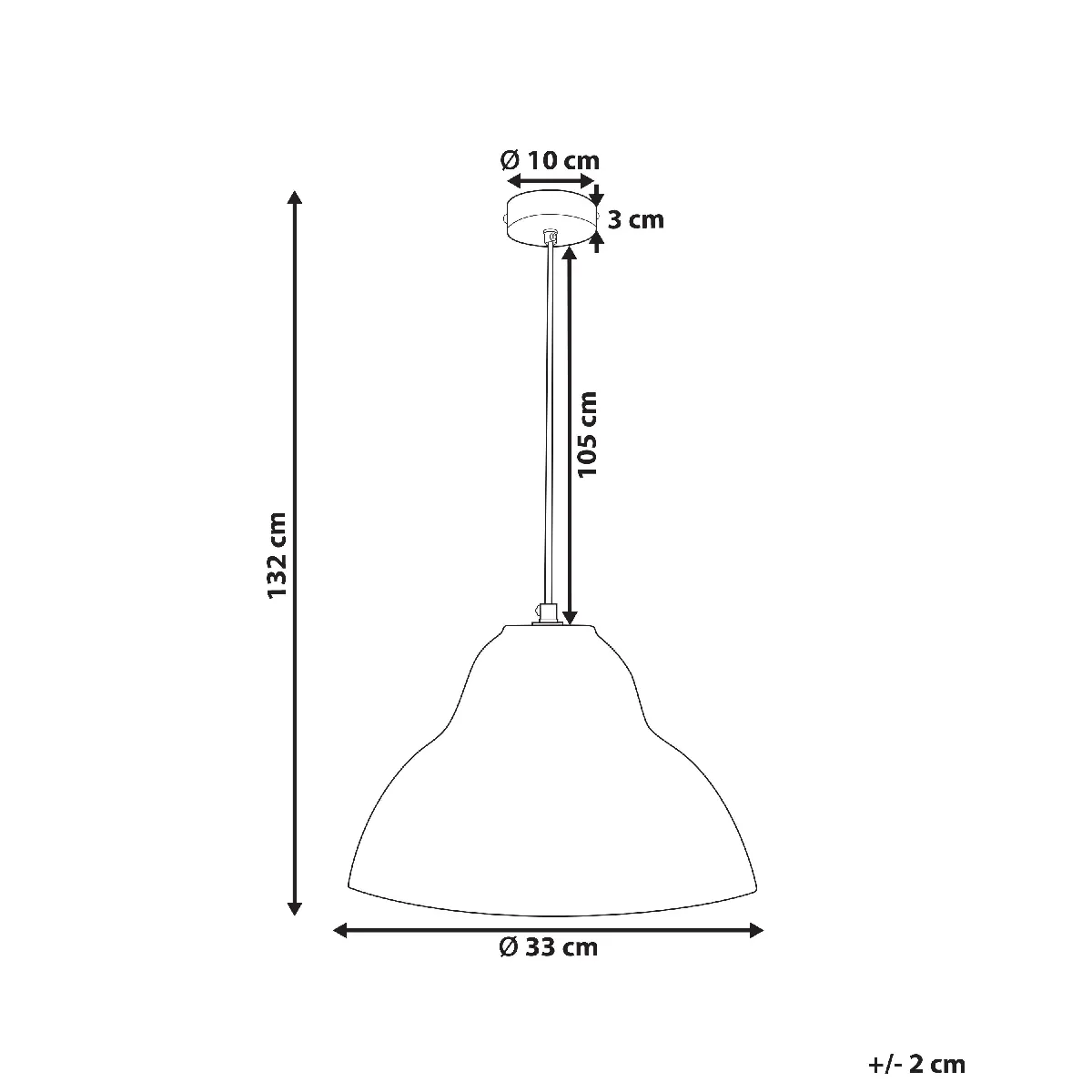 BELIANI Suspension KABALEBO - Gris
