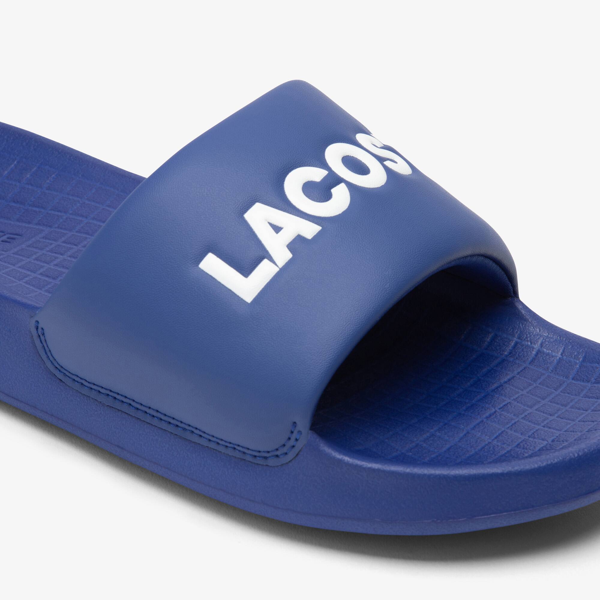 Herren-Schlappen Serve Slide 1.0 Flip-Flops & Sandalen - Blau - Lacoste - Herren