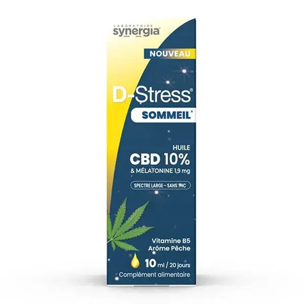 D-Stress Sommeil Huile CBD 10% - Flacon pipette 10 ml