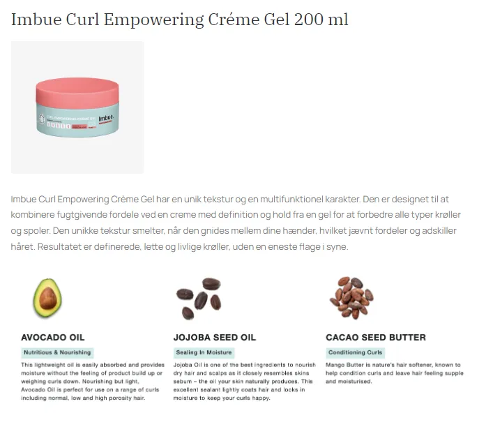 Imbue - Curl Empowering Cream Gel