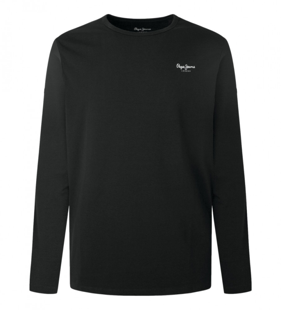 Camiseta Pepe Jeans Original B Sico 2 Longa Preta