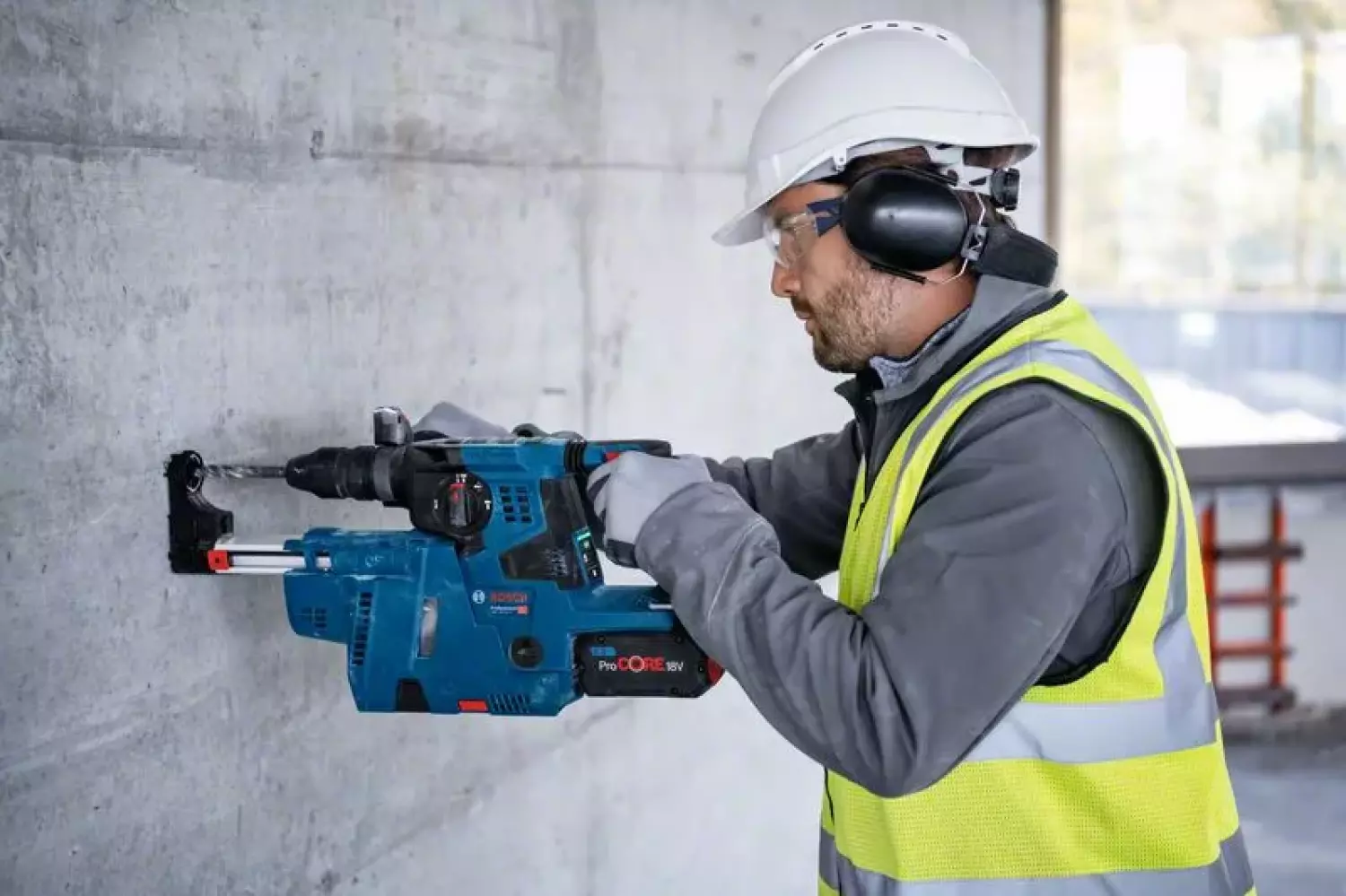 Bosch GBH 18V-28 CF Accu Boorhamer met Stofafzuiging 2x PC 8,0 GDE in L-Boxx