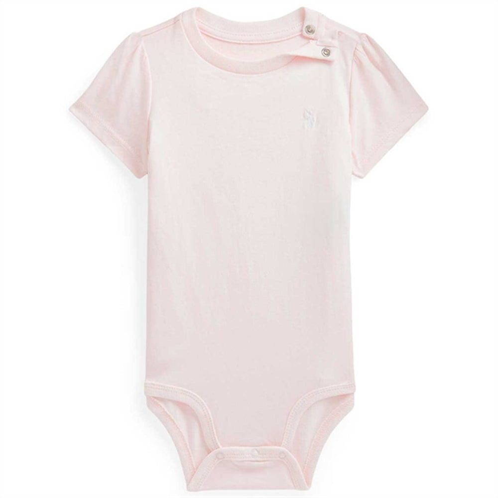 Køb Ralph Lauren Baby Girl Bodystocking Short Sleeved Delicate Pink