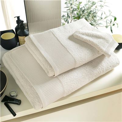 Linge de toilette liteau nid-d'abeilles - 550 g/m²