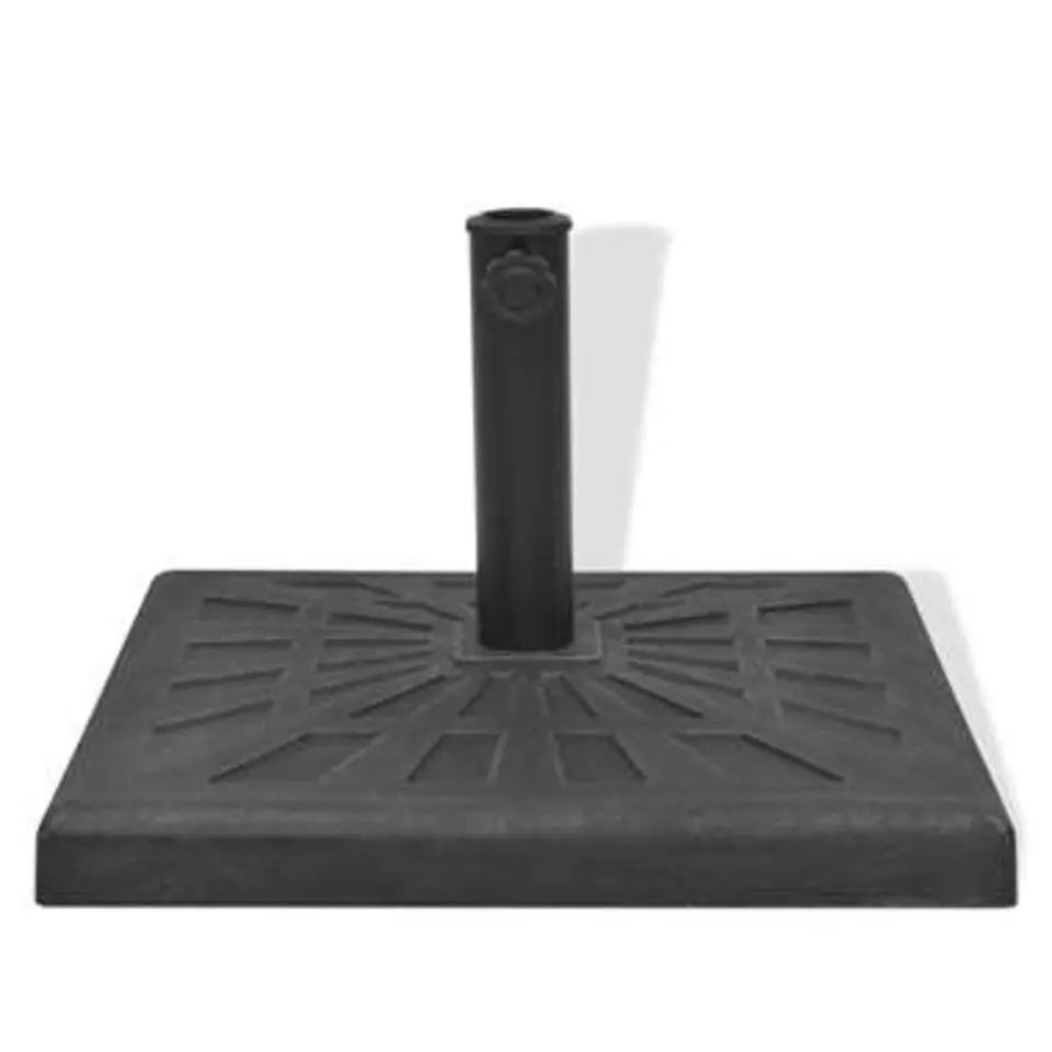 vidaXL - Parasolvoet - Zwart - Staal