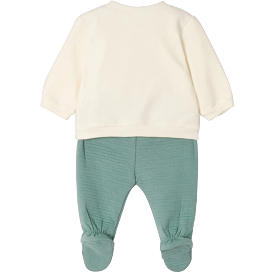 Mayoral Set Jersey und Hose weißtürkis
