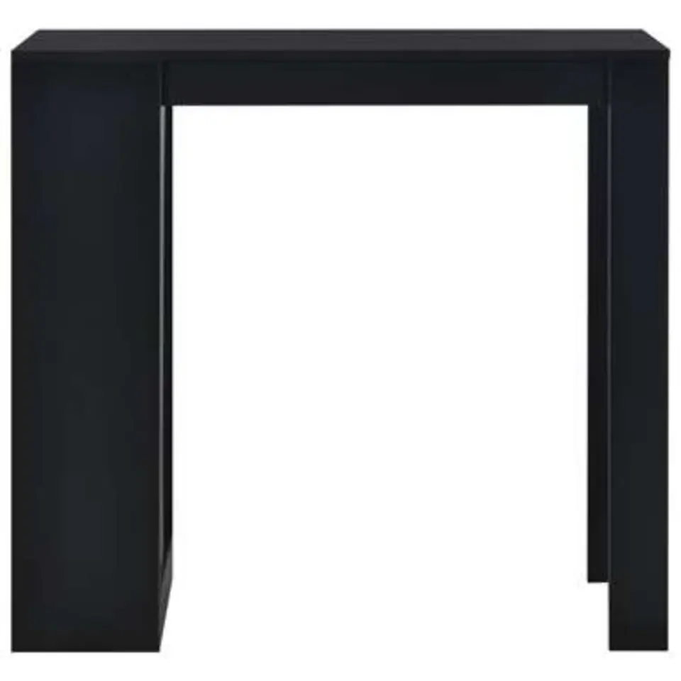 vidaXL - Bartafel - Zwart - Bewerkt hout