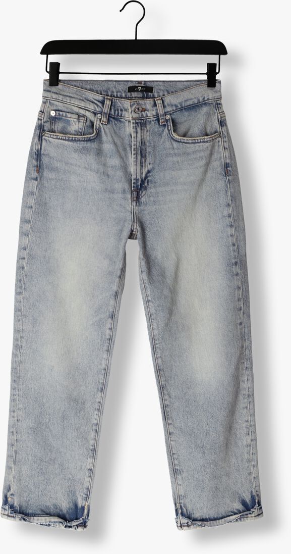 7 FOR ALL MANKIND lichtblauwe 7 for all mankind bootcut jeans logan stovepipe frost with fold up hem