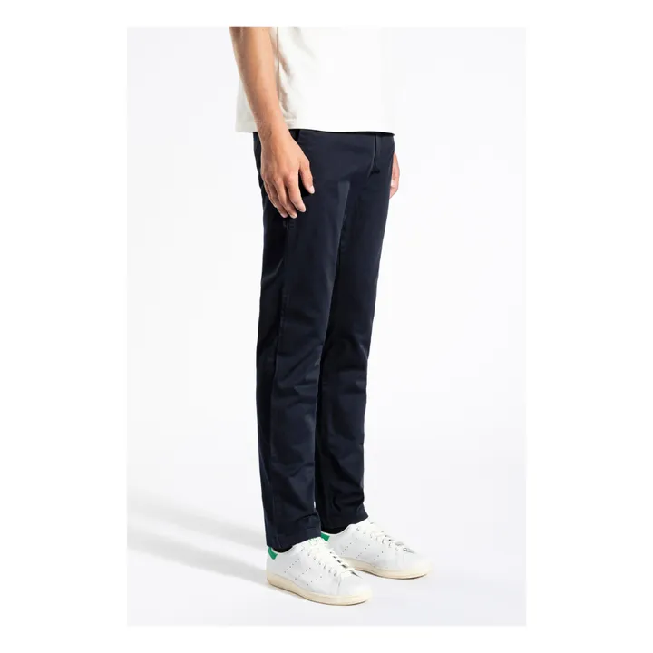 Norse Projects Pantalon Chino Coton Bio Aros Slim  | Bleu marine