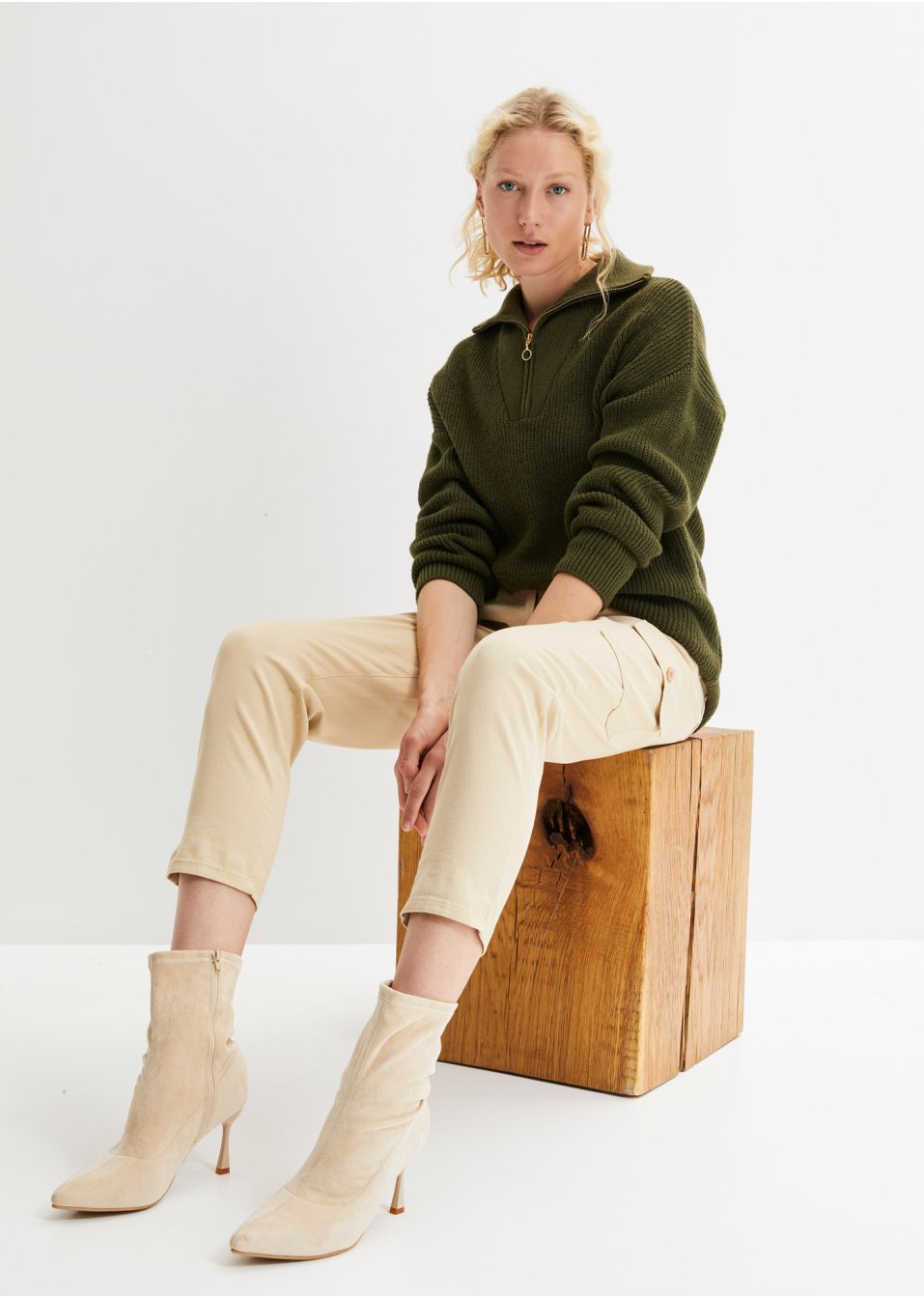 Pantalon cargo en twill