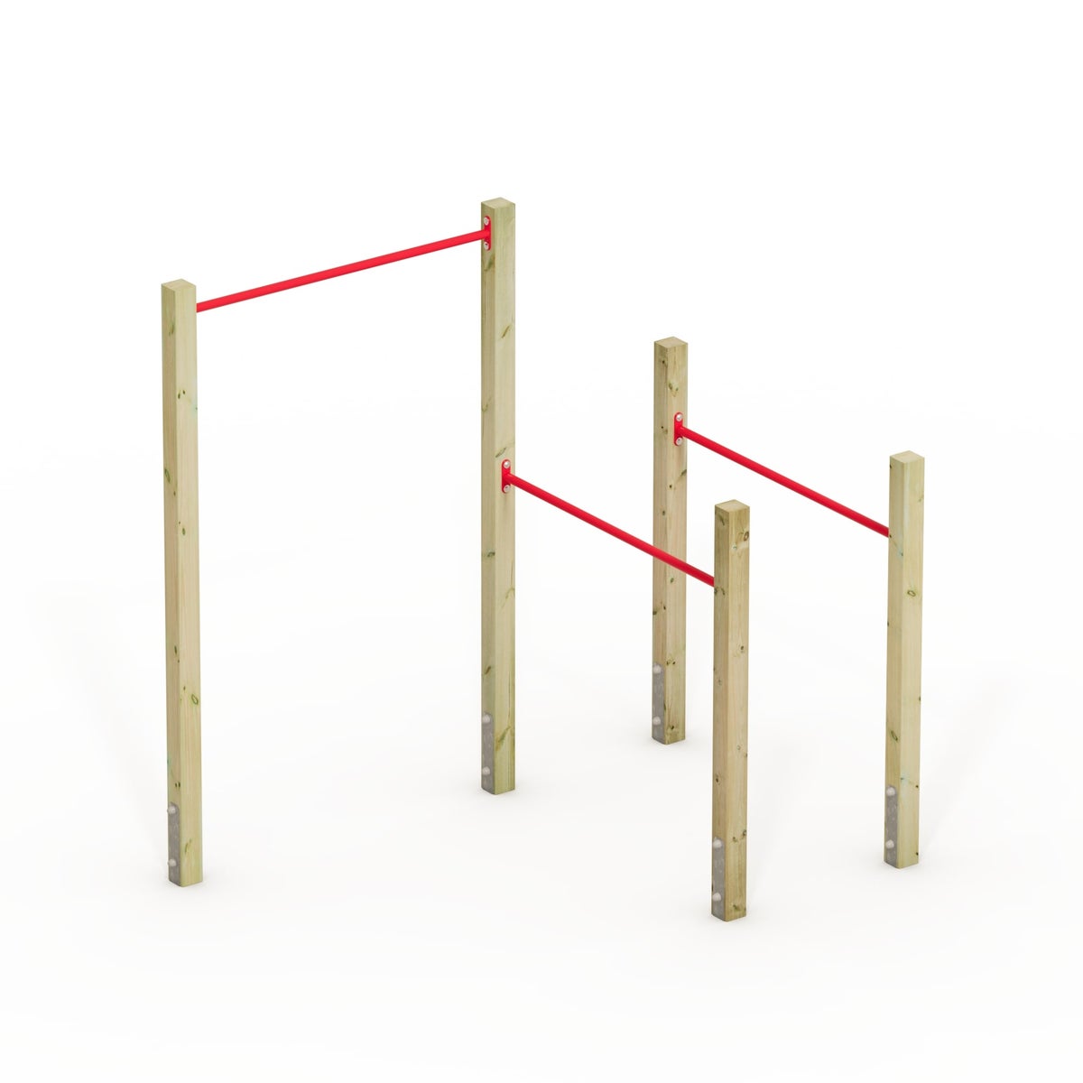 WICKEY FIT Base 505 – outdoor fitnesstoestel – rood