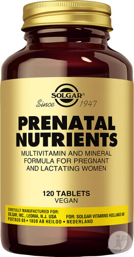 Solgar Prenatal Nutrients Multivitamines Femmes Enceintes 120 Comprimés