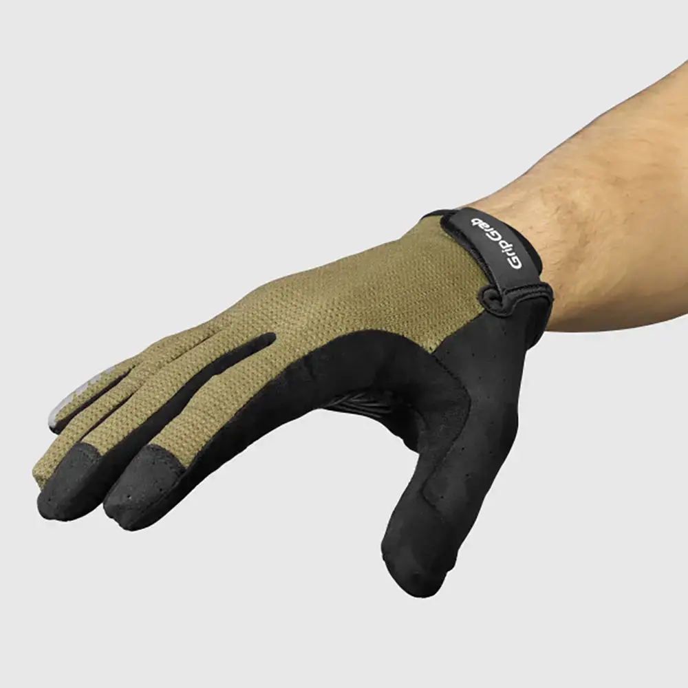 GripGrab EXPLR RC Max Padded MTB Zomer Fietshandschoenen Lange Vingers Groen