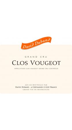 Domaine David Duband 2013 Clos Vougeot Grand Cru Rouge