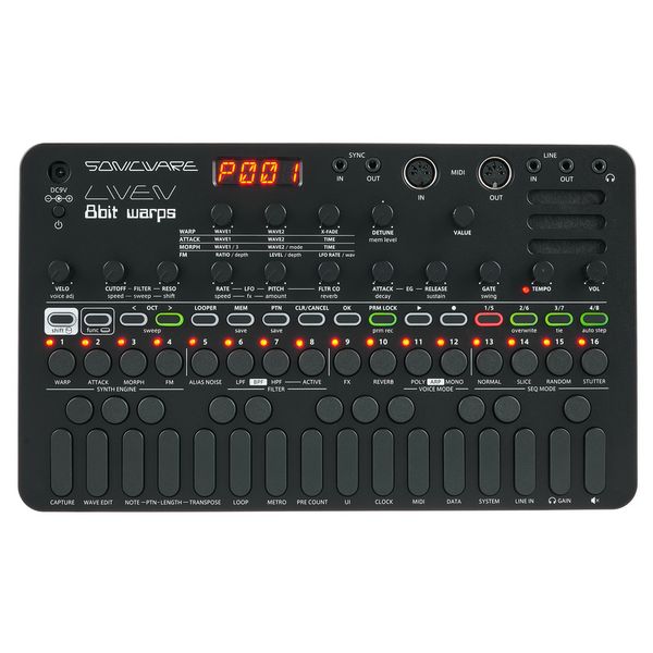 Sonicware LIVEN 8bit warps Black Edition
