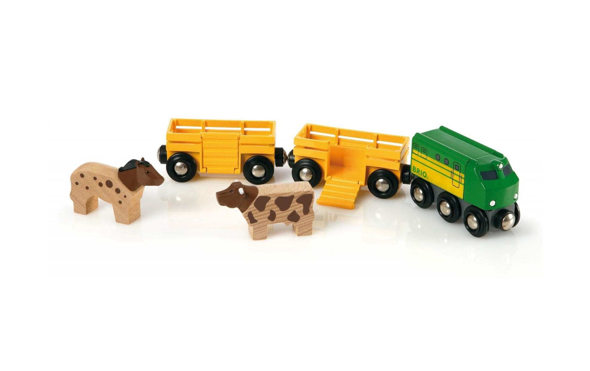 Eisenbahn BauernhofSpielzeug-Zug mit Tierfiguren