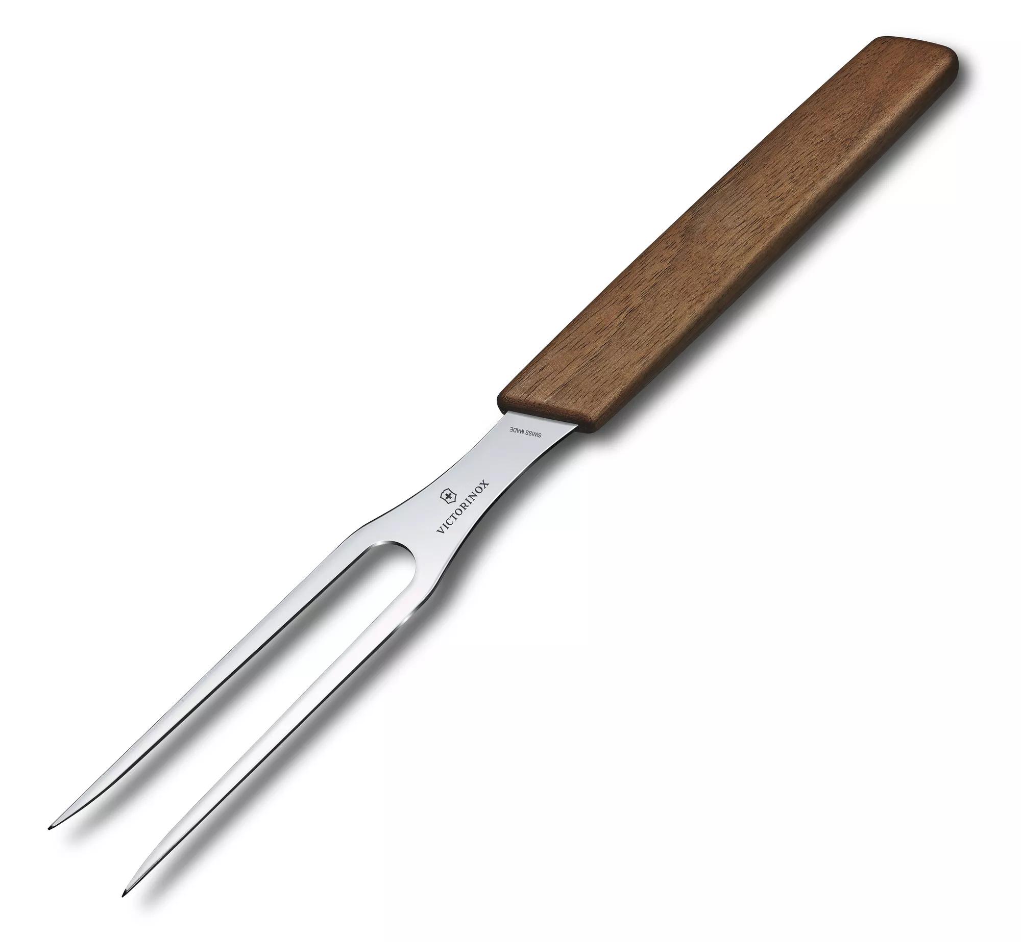 Swiss Modern Tranchiergabel-Nussbaumholz