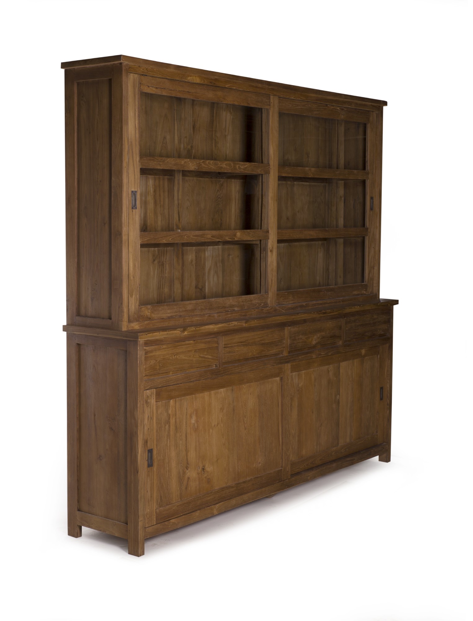Schrank, Teakholz, B 220 cm, H 220 cm, L 50 cm von fischer's lagerhaus