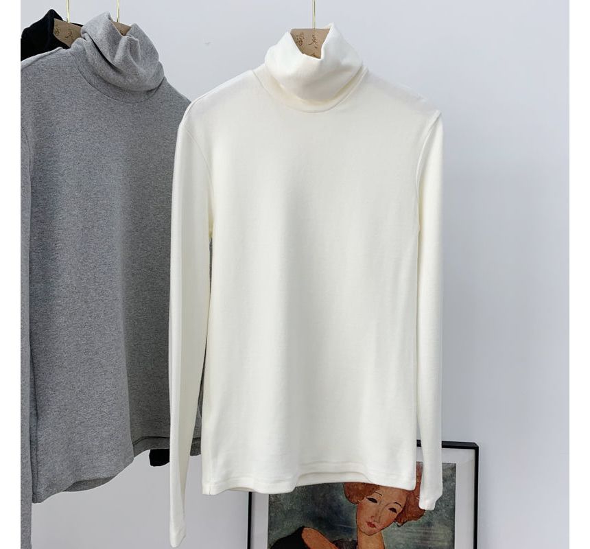 Cafamo - T-shirt met lange mouwen en coltrui