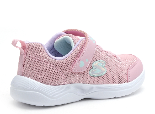 Skechers basses enfant 302885n rose