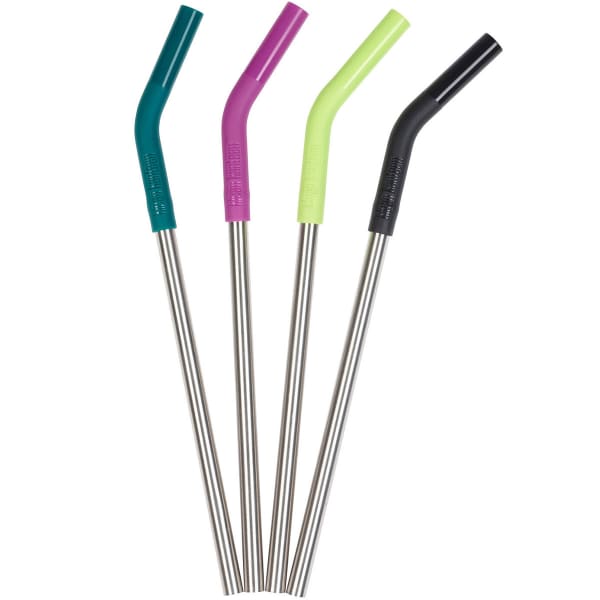 Vaisselle randonnée KLEAN KANTEEN STEEL STRAWS 4 PACK STEEL