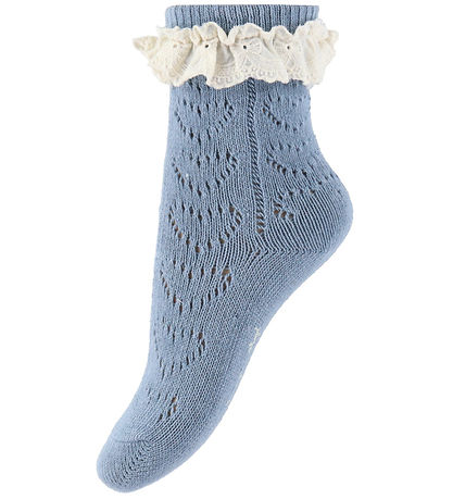 Konges Sløjd Socken - 2er-Pack - Pointelle - Blue Mix