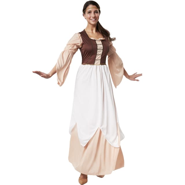Smuk middelalderkvinde kostume