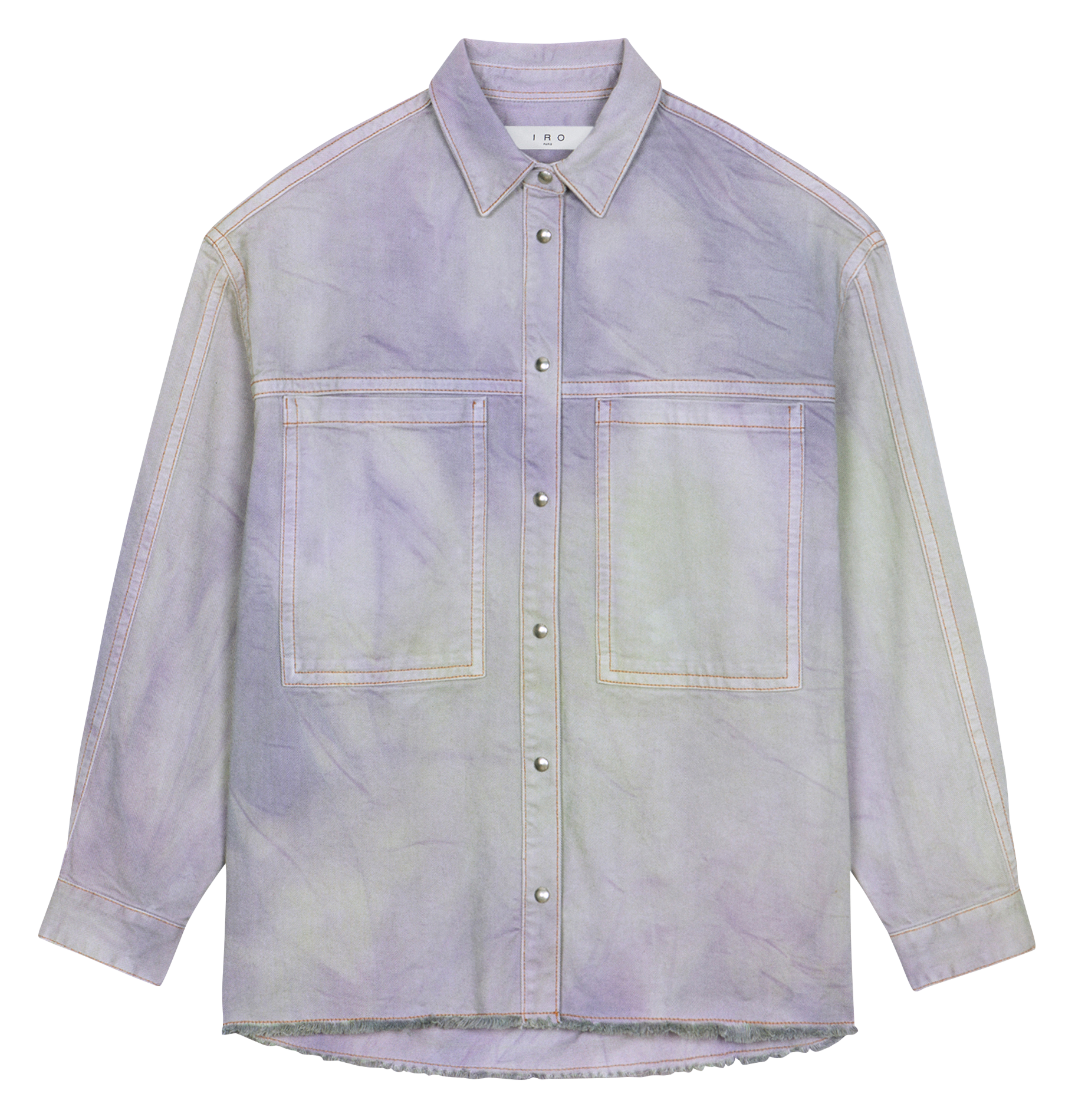 NAYOH - Chemise col classique en coton | Violet