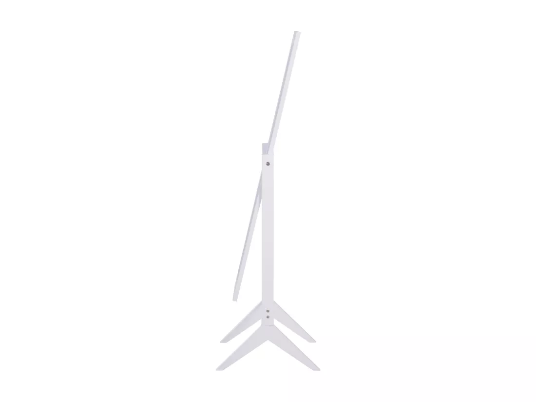 Miroir à pied inclinaison réglable dim. 47L x 46l x 148H cm MDF blanc