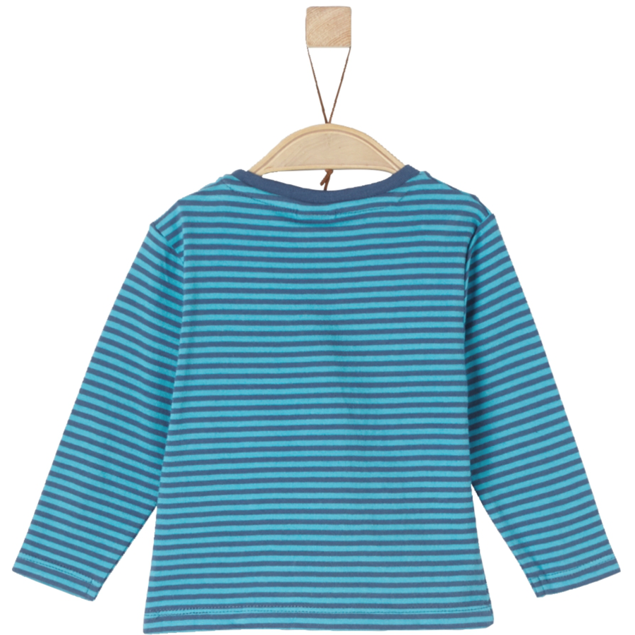 s.Oliver Boys Langarmshirt turquoise stripes