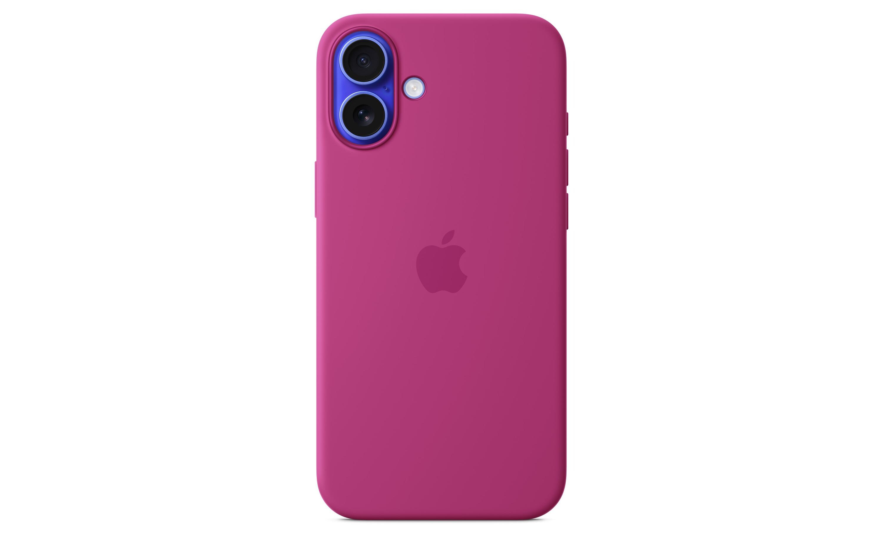 Silicone Case mit MagSafe iPhone 16 Plus FuchsiaSilikon-Backcover mit «MagSafe» für das Apple iPhone 16 Plus