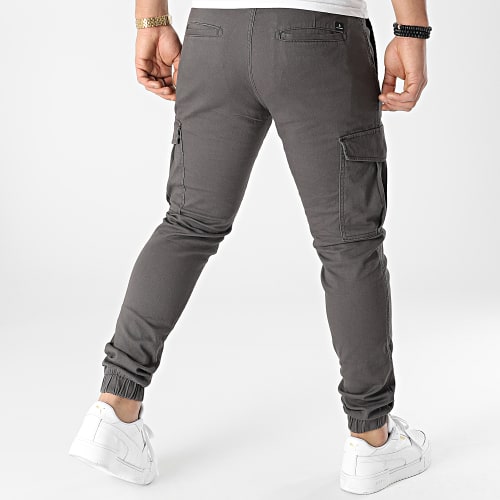 Pantalon Cargo Slim Marco Joe Gris Anthracite
