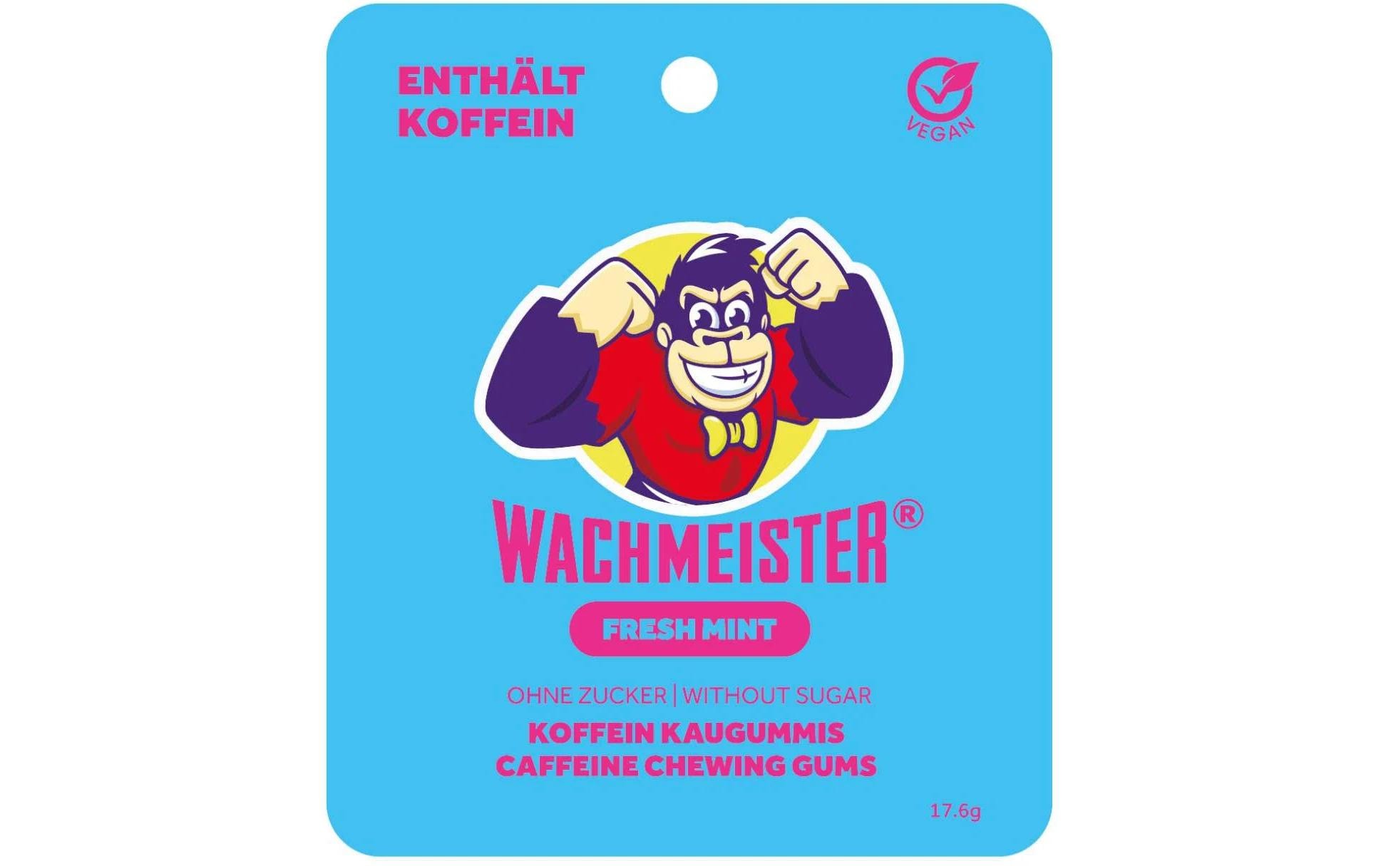 Kaugummi Koffein Kaugummi Minze 17.6 gFrischer Minzgeschmack trifft auf den Wachmacher-Kick