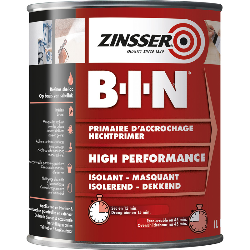Zinsser B-I-N hechtprimer 2.5L wit