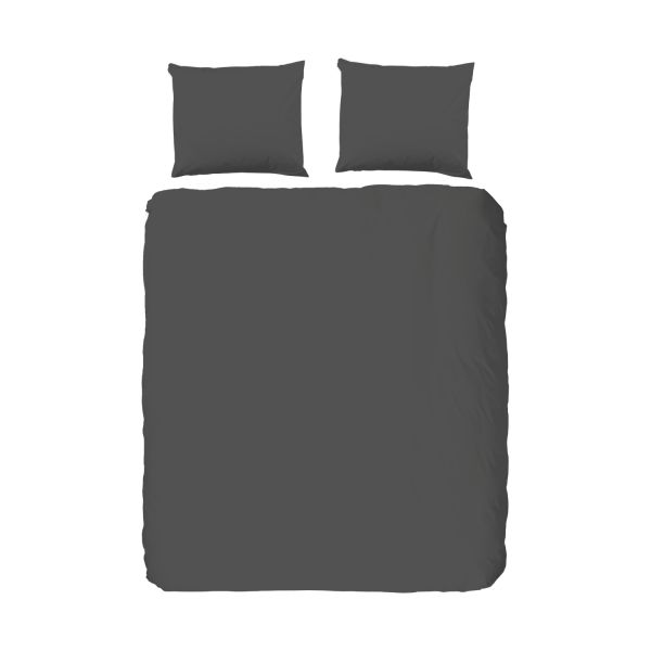Muller Textiel Good Morning Cotton Dekbedovertrek Light Grey 200 x 220 cm