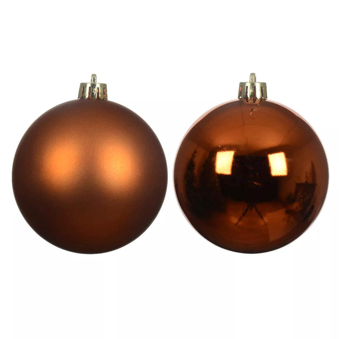 Lot de 6 boules de Noël (D80 mm) Alpine Citrouille