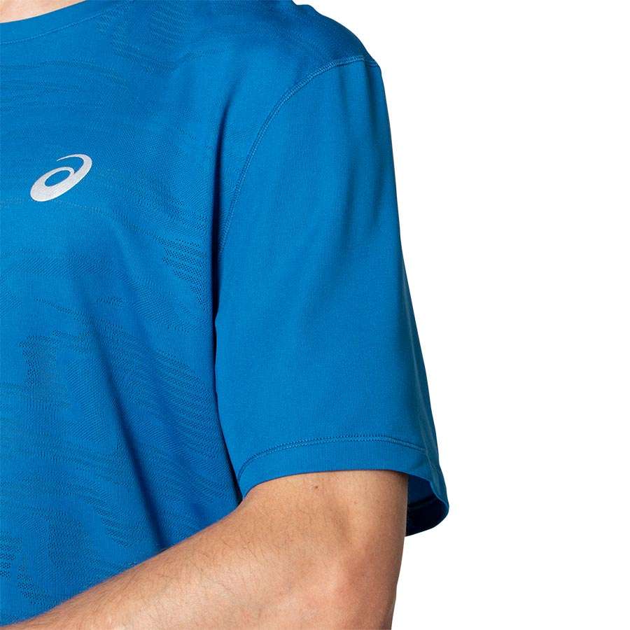 ASICS Ventilate Hardloopshirt Korte Mouwen Blauw Heren