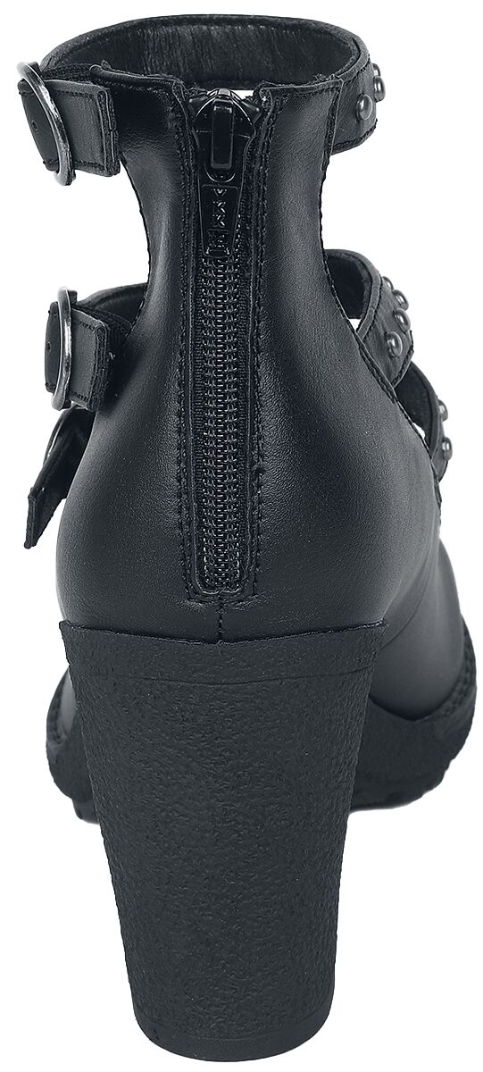 Talons hauts avec sangles et clous | Gothicana by EMP Talons hauts