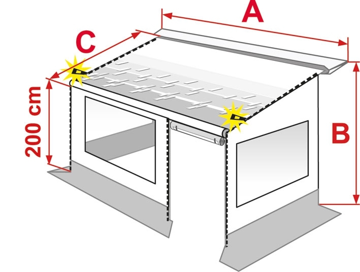Privacy Room CS Light für Caravanstore 410 cm