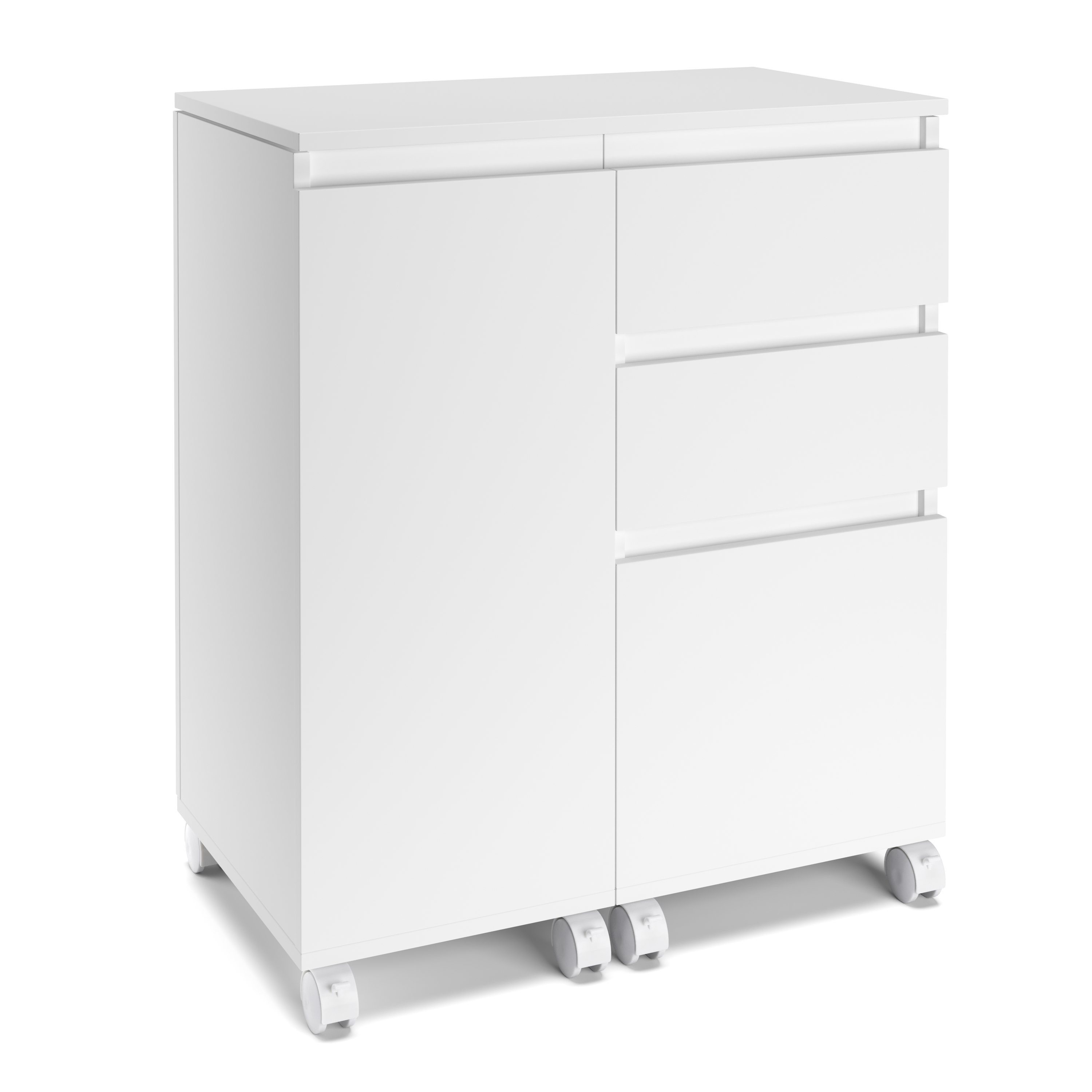 Schreibtisch ausziehbar GREYSON weiss