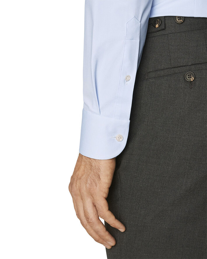 ETON Light Blue Four-Way Stretch Shirt - Contemporary Fit Blå