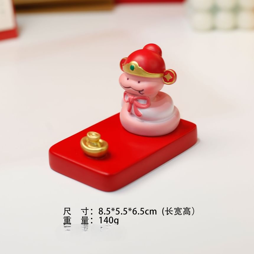 Coolkiss - Slangenbureautelefoonstandaard in de stijl van het Chinese Nieuwjaar (diverse ontwerpen)