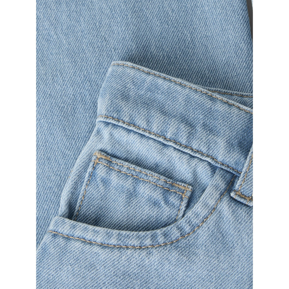 Køb Name It Medium Blue Denim Balloons Nmfrose Wide Emb Jeans 4999-Za
