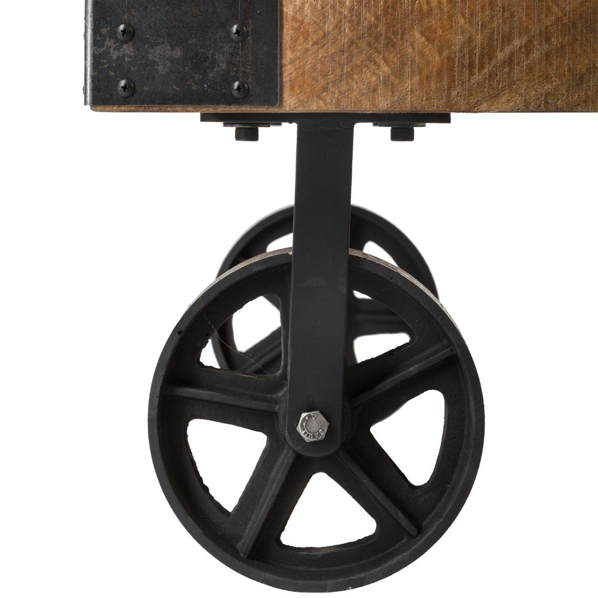 TABLE BASSE SILAS D.117X70X34CM