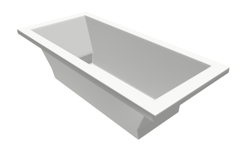 Xenz Society ligbad 180x80x50cm wit