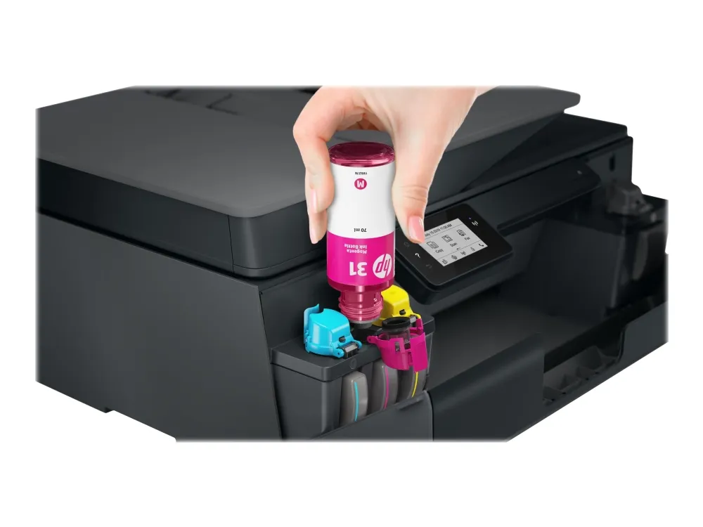 HP Smart Tank Plus 655 Wireless All-in-One - Multifunktionsprinter - farve - blækprinter - kan genopfyldes - Legal (216 x 356 mm) (original) - A4/Legal (medie) - op til 10 spm (kopiering) - op til 11 spm (udskriver) - 100 ark - 33.6 Kbps - USB 2.0, W