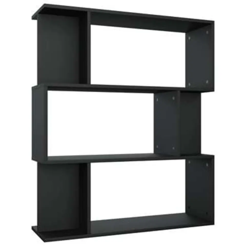 vidaXL - Boekenkast - Zwart - Bewerkt hout