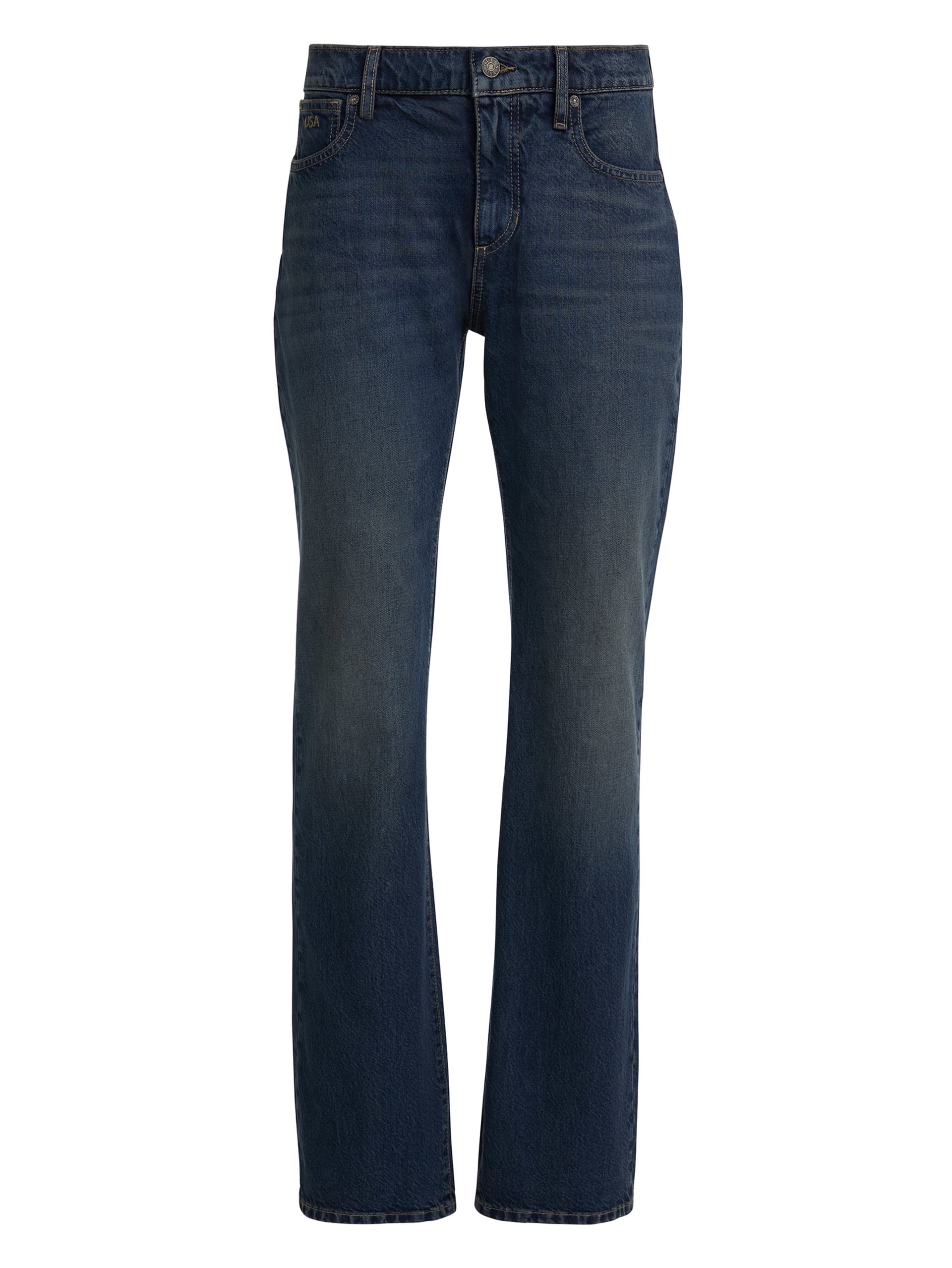 calça jeans reta