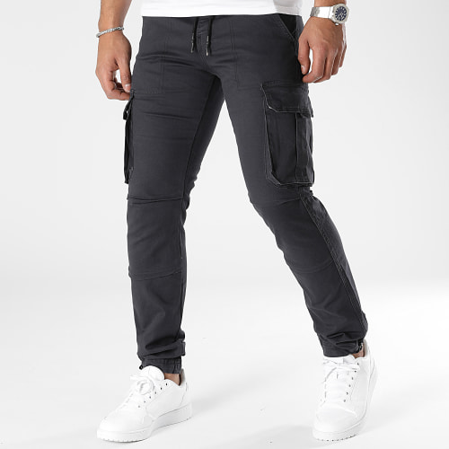 Lot De 2 Pantalons Cargo 1070318 Gris Anthracite Noir