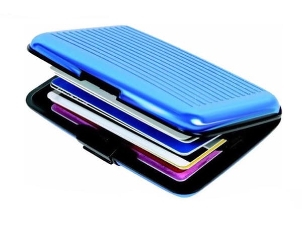 Kortholder i aluminium - RFID-Safe
